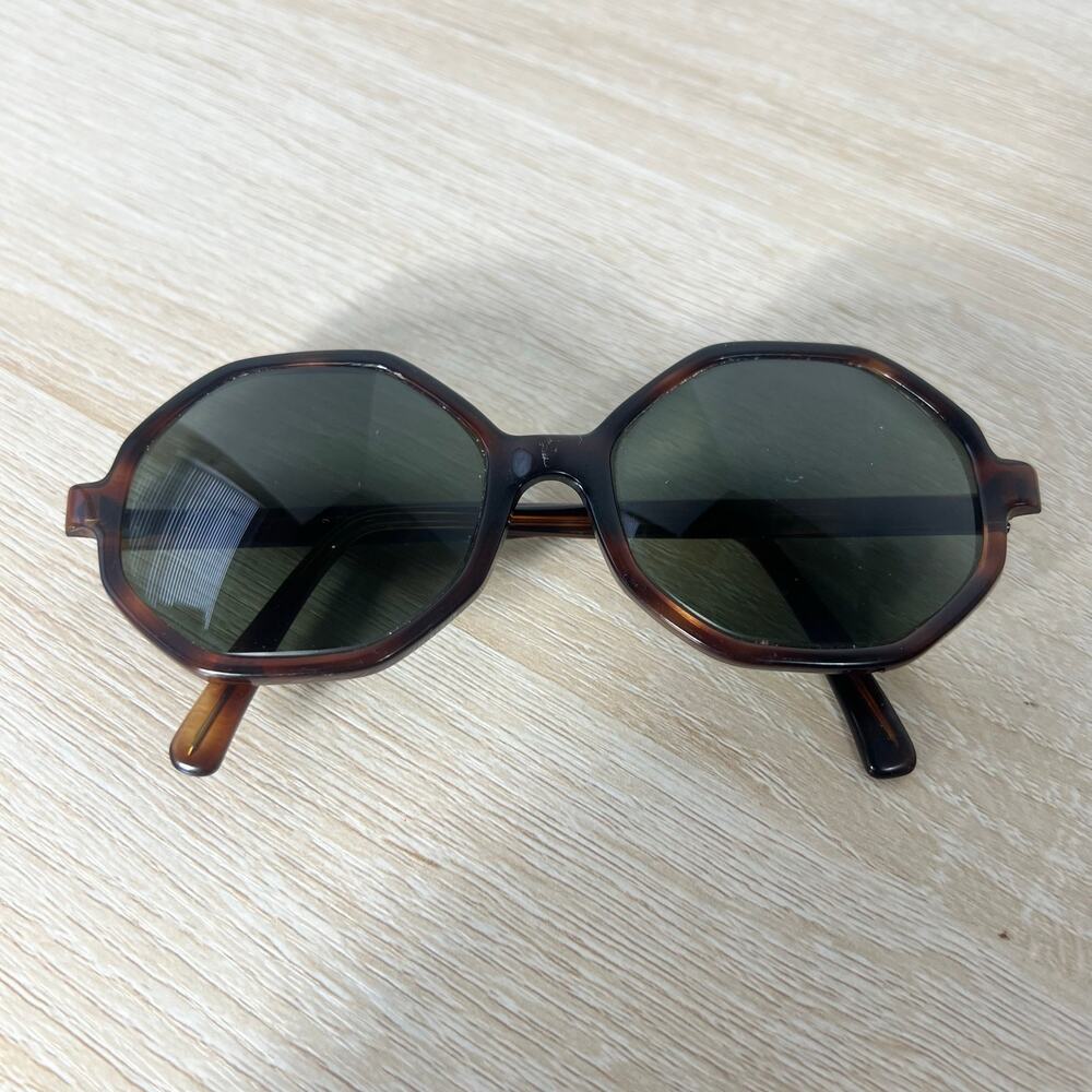 Bausch & Lomb Britt Hexagon Sunglasses FRAMES ONLY Tortoise Shell WIDE ARMS